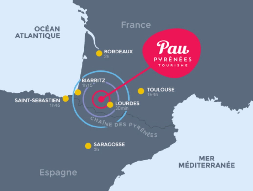Map of Pau